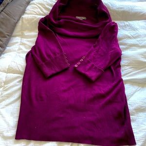 Roz and Ali stitch fix sweater with partial sleeve.